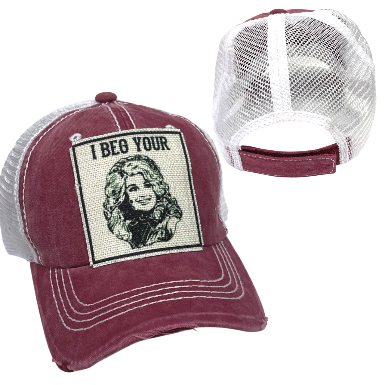 dkhandmade - I BEG YOUR PARTON Woman's Ball Cap