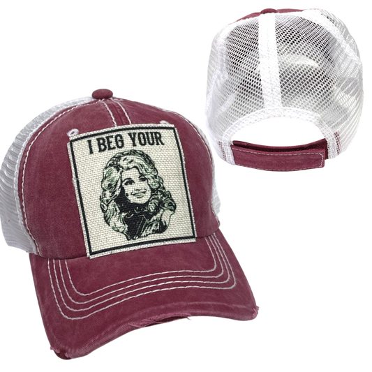 dkhandmade - I BEG YOUR PARTON Woman's Ball Cap