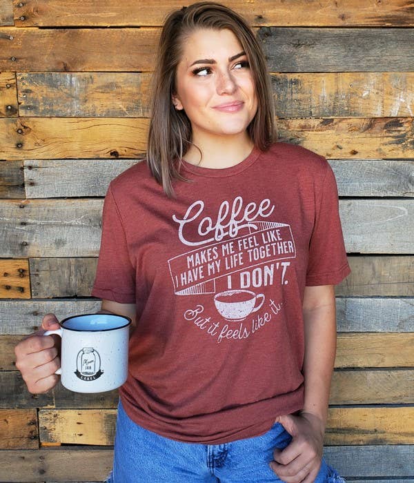 Mason Jar Label - Coffee T-Shirt