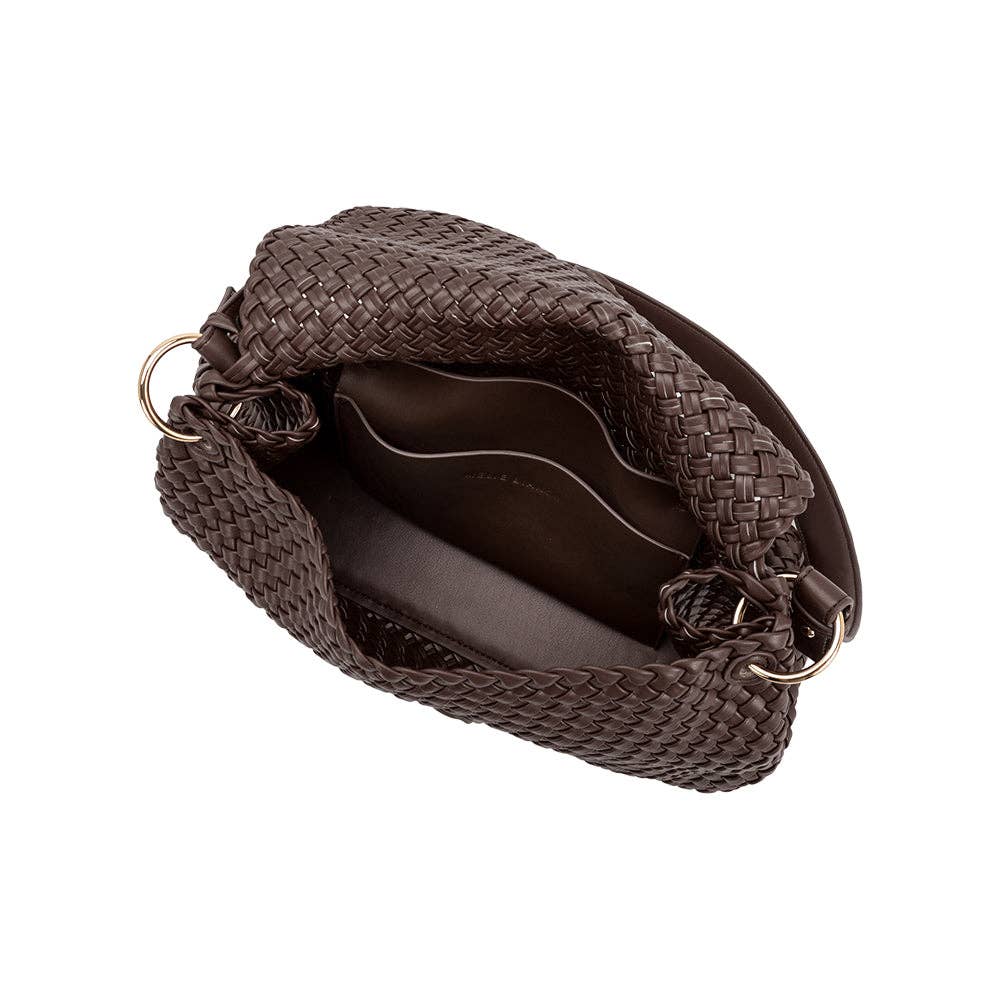 Melie Bianco - Natalia Espresso Recycled Vegan Bag