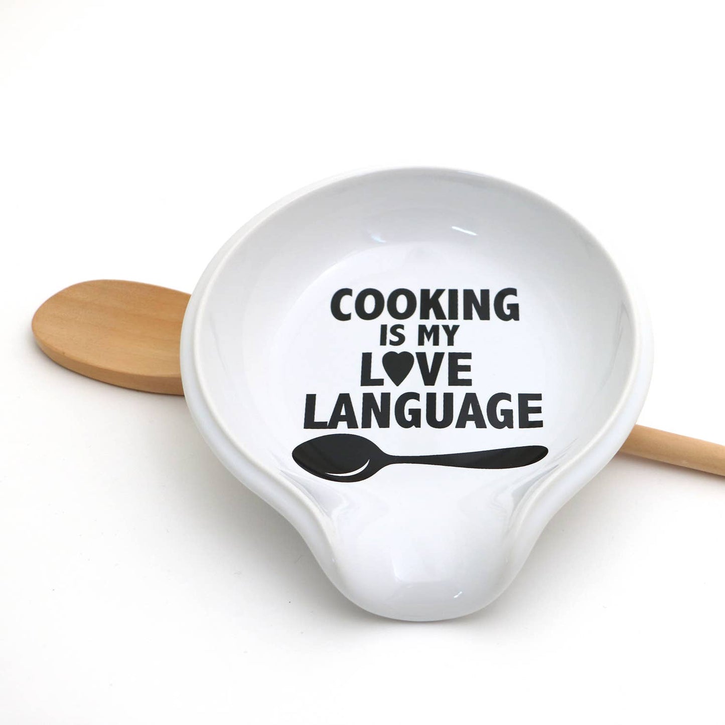 Lenny Mud - Cooking is my Love Language spoonrest, gift for cook