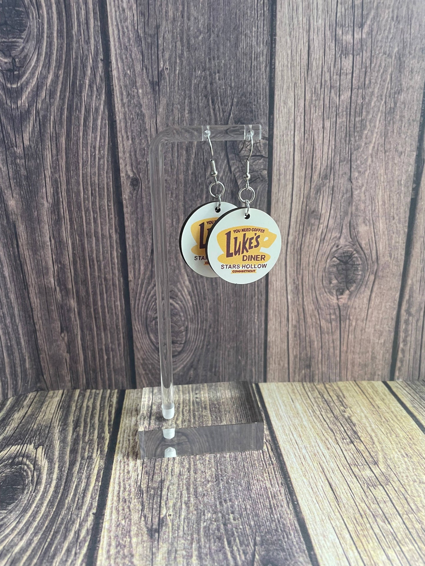 JG Sticker Shop - Gilmore Girls Luke Diner Earrings