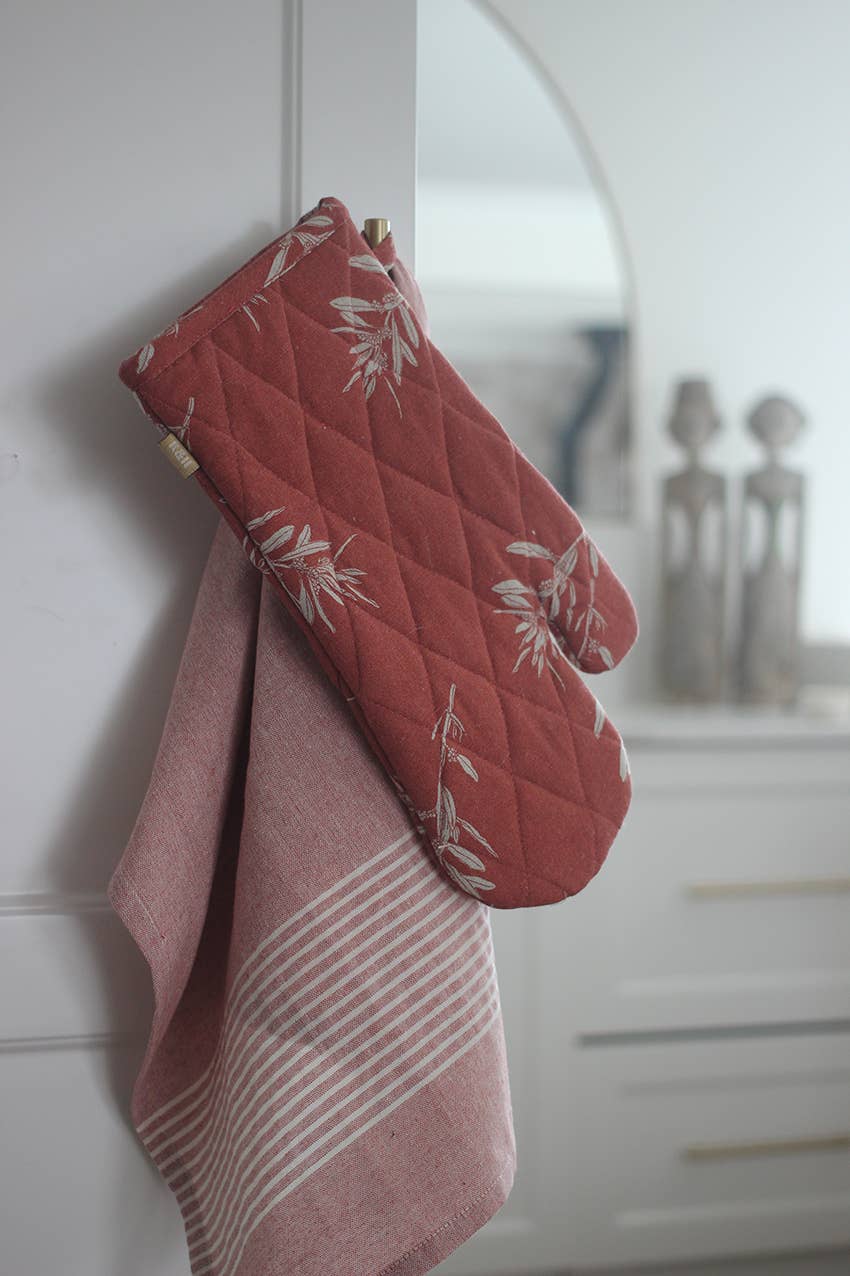 Raine & Humble - Oven Gloves Olives Cinnamon