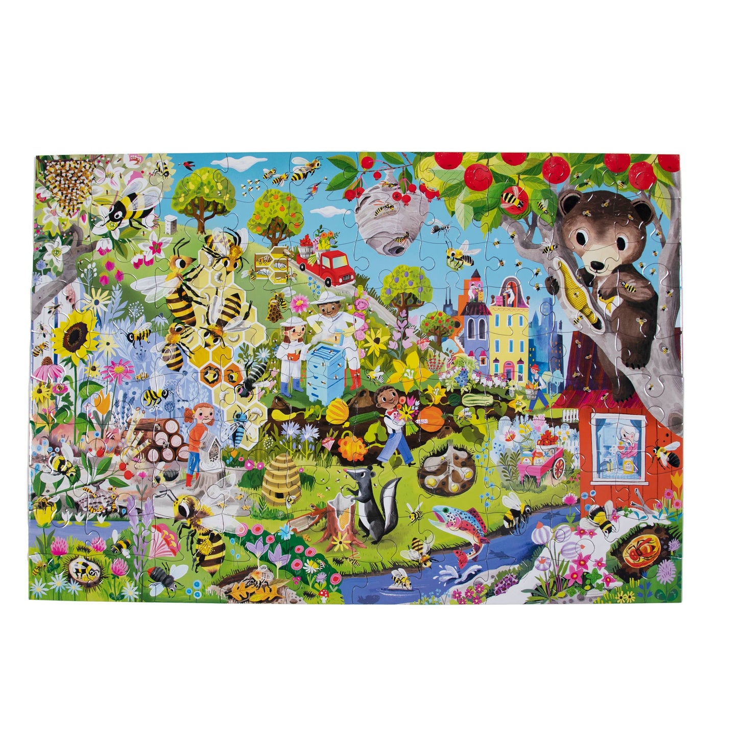 eeBoo - Love of Bees 100 Piece Puzzle