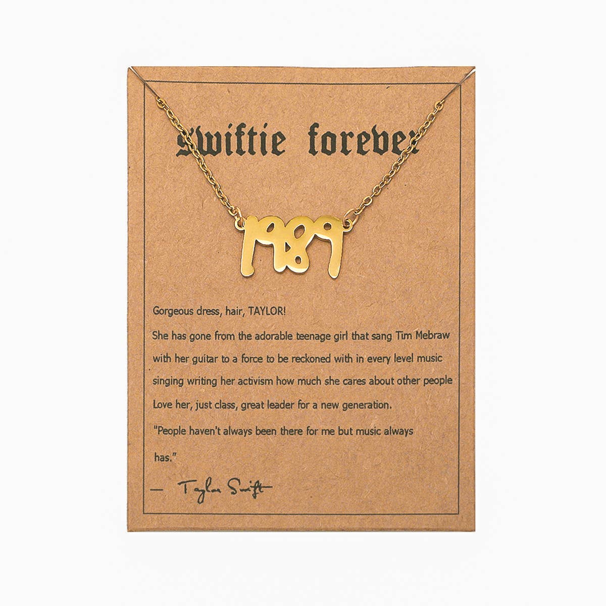 Little Trendy - Taylor Swift Necklace 1989