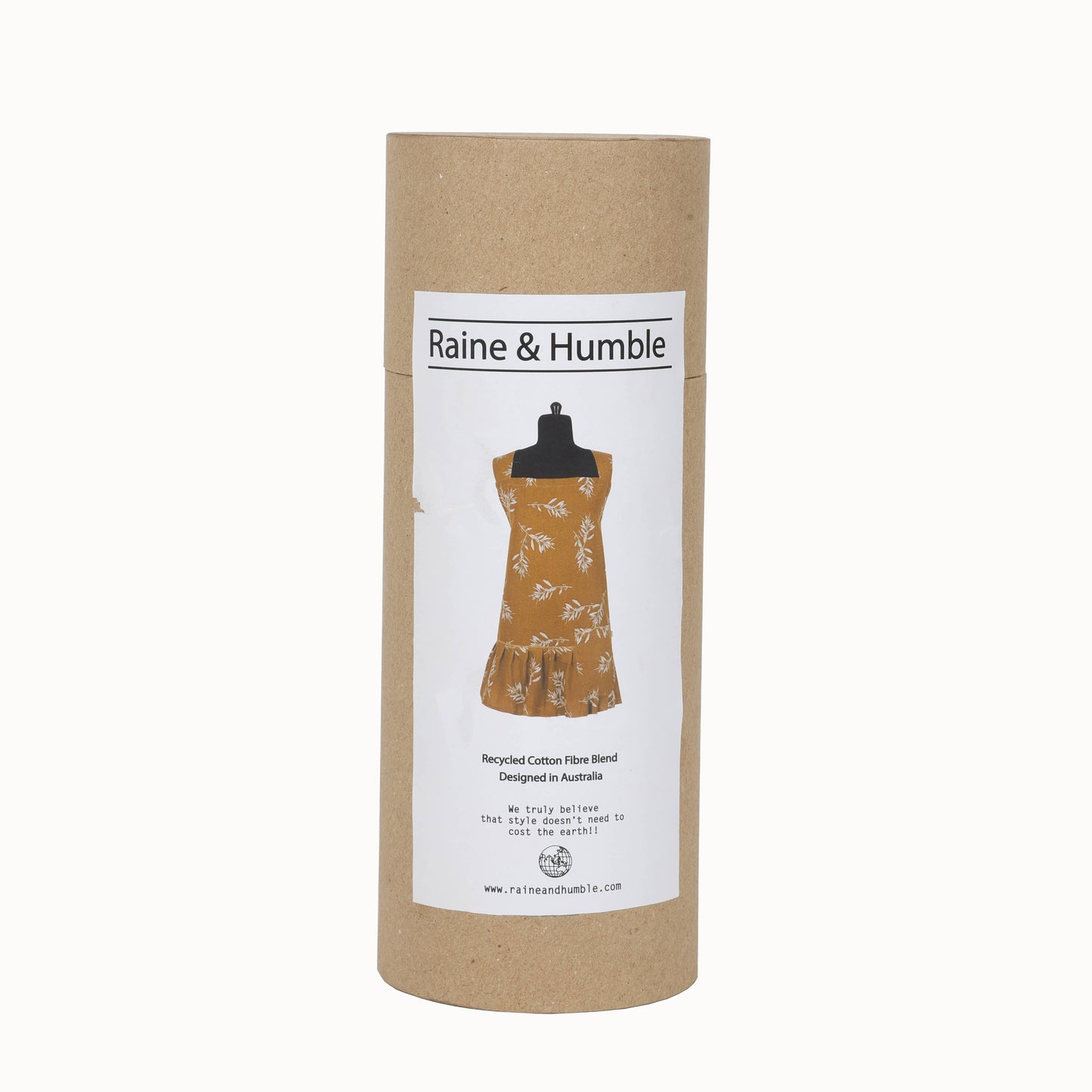 Raine & Humble - Apron Ruffled Pinafore Olives Mustard