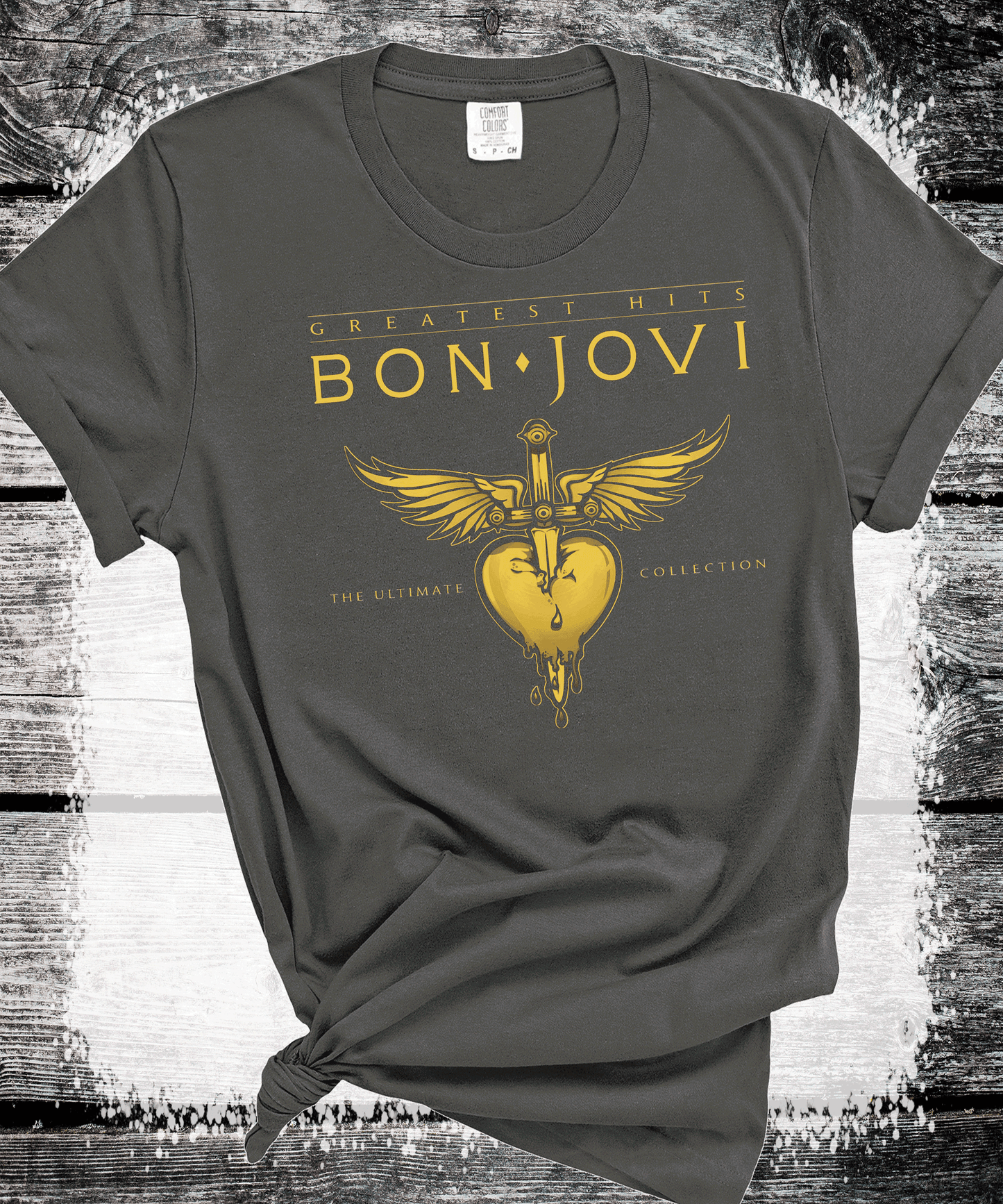 A Blessed Texas Mess Boutique - Bon Jovi Vintage Retro 80s Rock T-Shirt