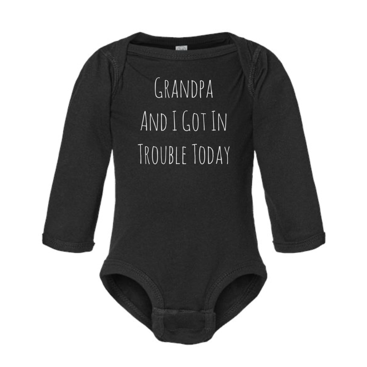 dkhandmade - Grandpa and I Got In Trouble Today Onesie