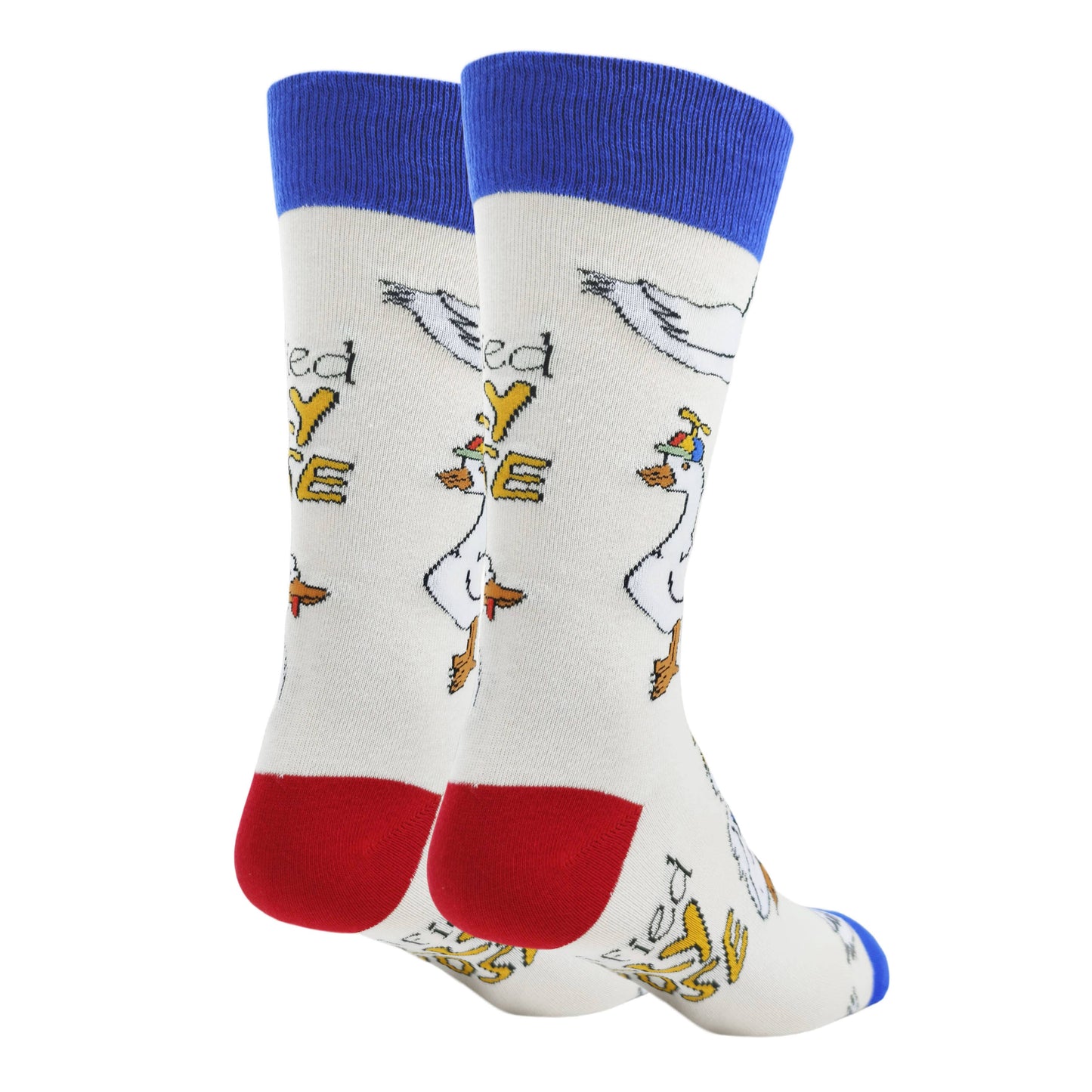 Sock It Up - Silly Goose |Men's Cotton Crew Socks