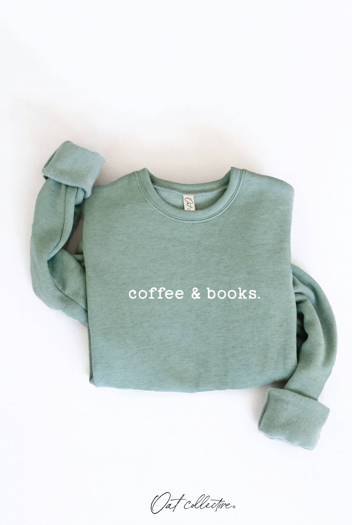 OAT COLLECTIVE - COFFEE AND BOOKS Graphic Sweatshirt