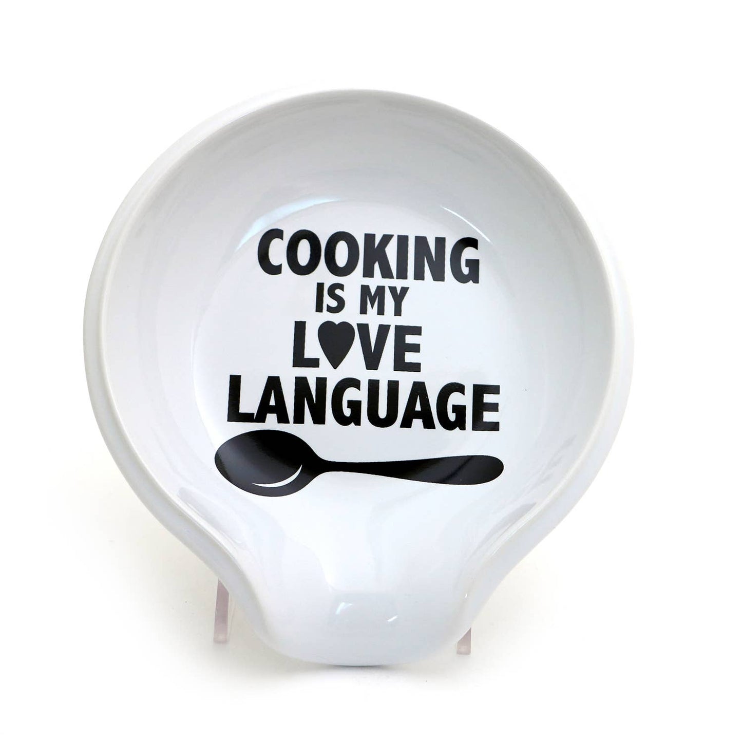 Lenny Mud - Cooking is my Love Language spoonrest, gift for cook