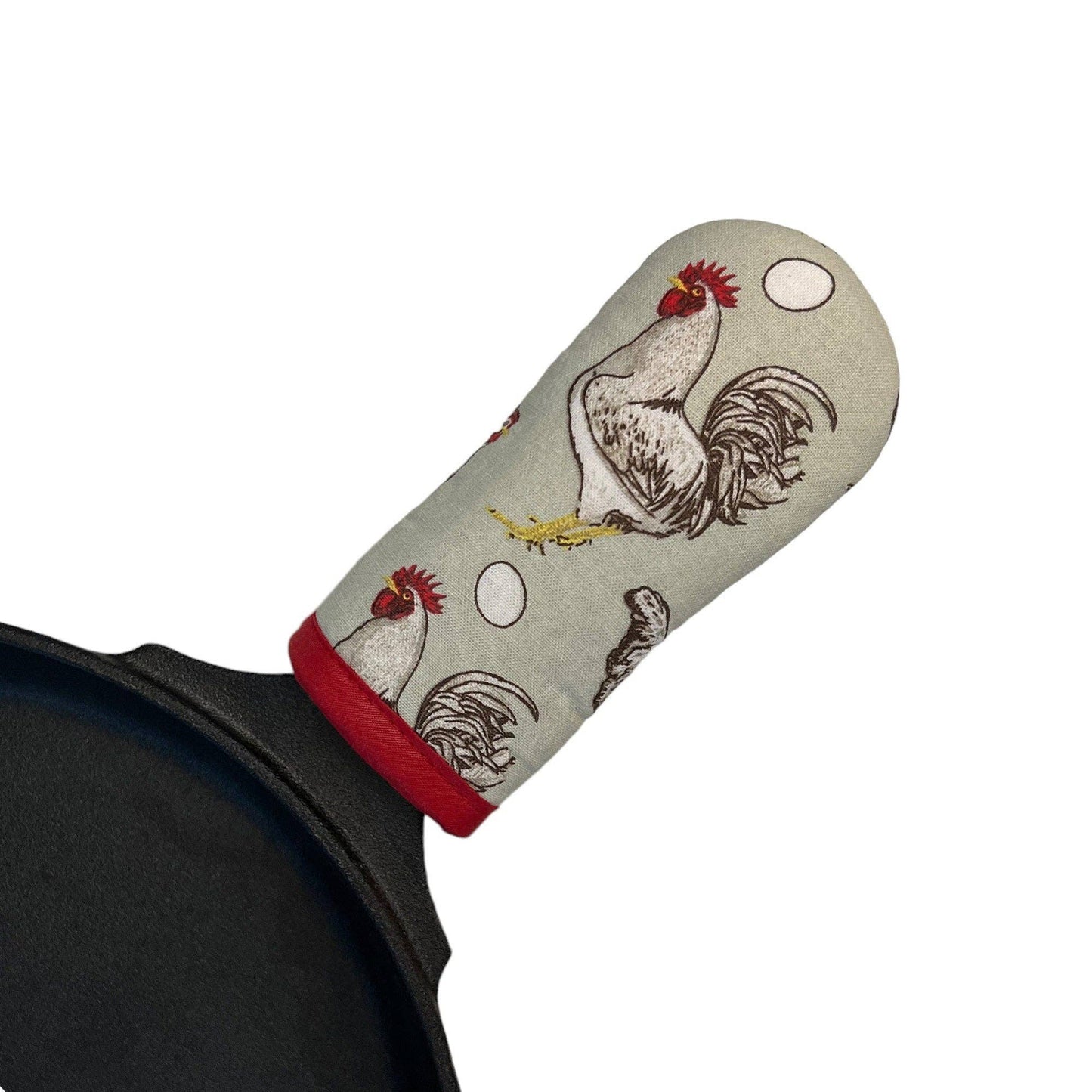 Collisionware - Barnyard Chickens Cast Iron Handle Mitt
