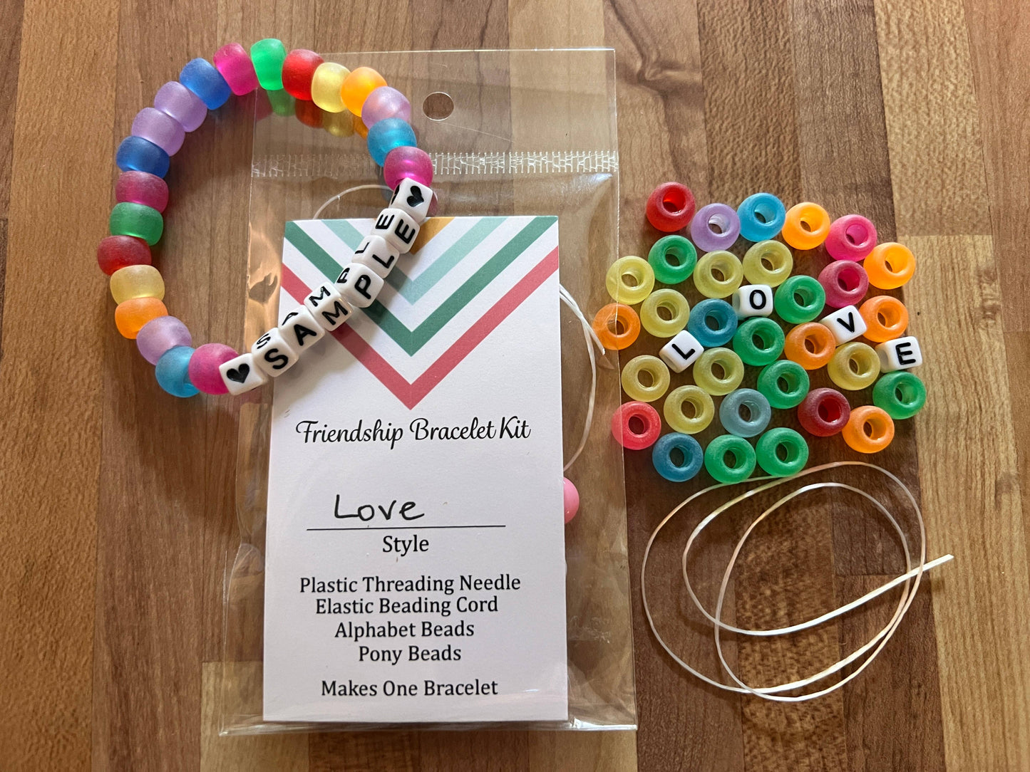 Scribble & Scroll - Friendship Beaded Bracelet Kit - Love