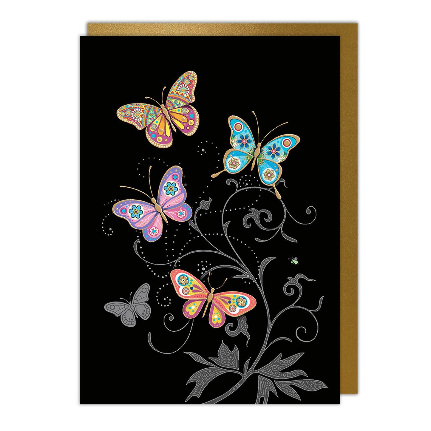 Notes & Queries, Inc. - Butterflies Blank Card