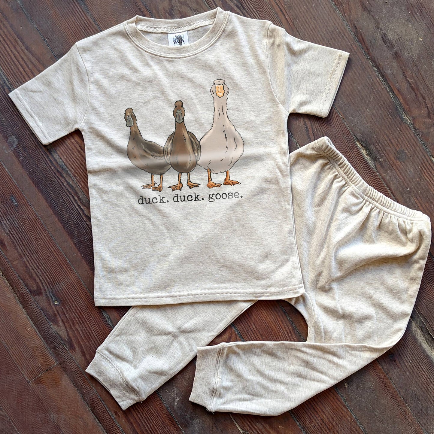 Barefoot Baby - "Duck Duck Goose" Country Pajama Play Toddler Farm Clothes