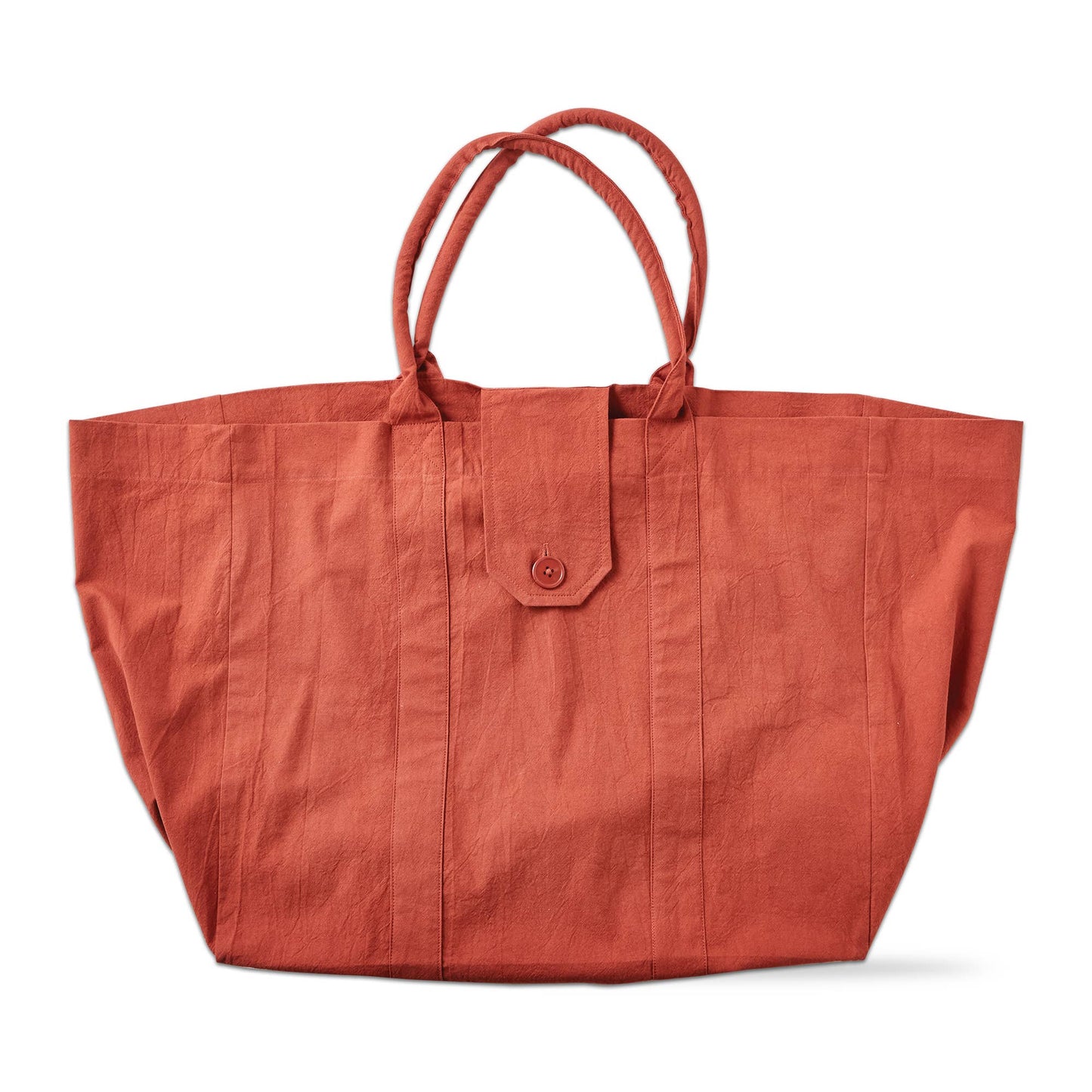 tag -Crinkle Lina Oversized Tote - Terracotta