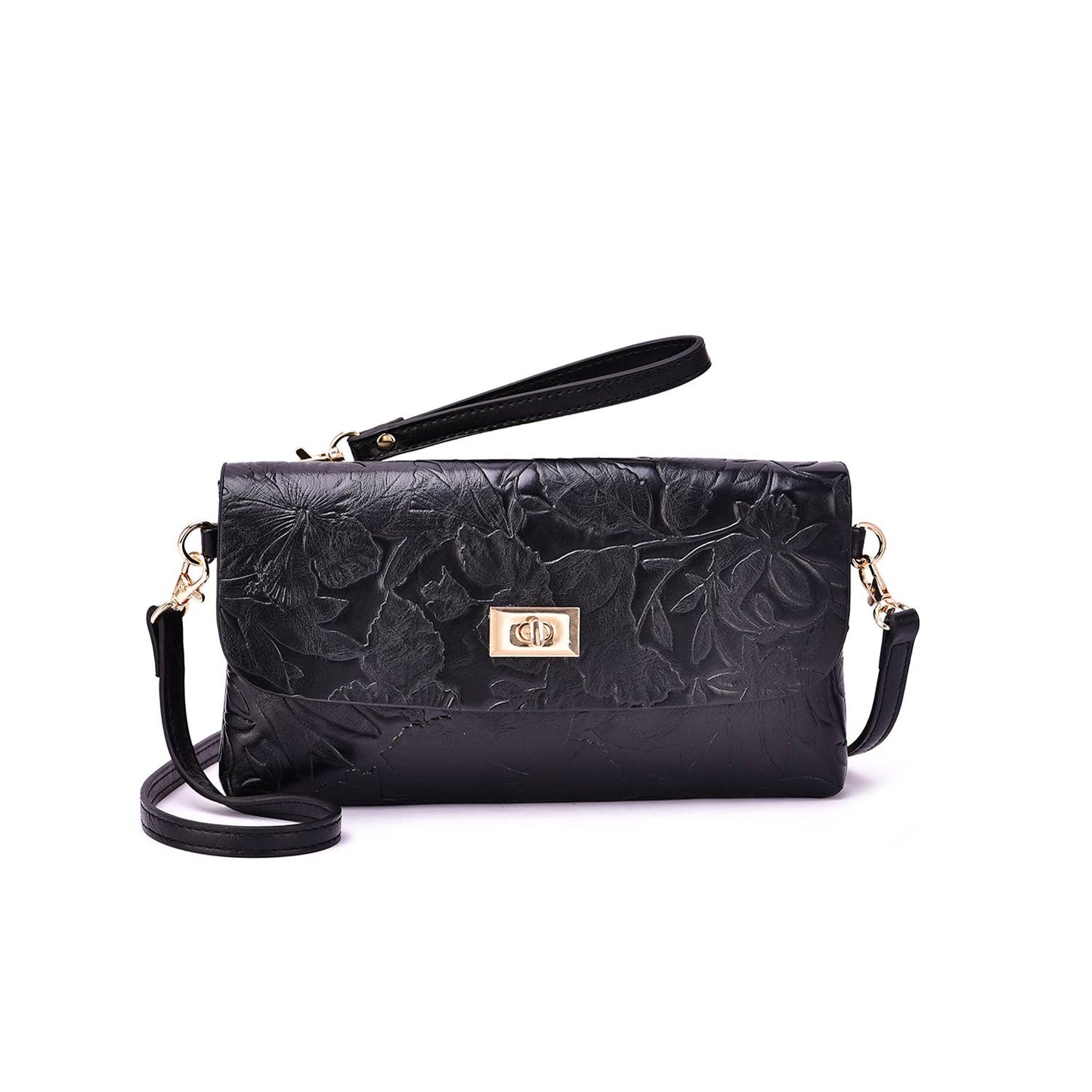 Mellow World - Sarita Embossed Floral Crossbody