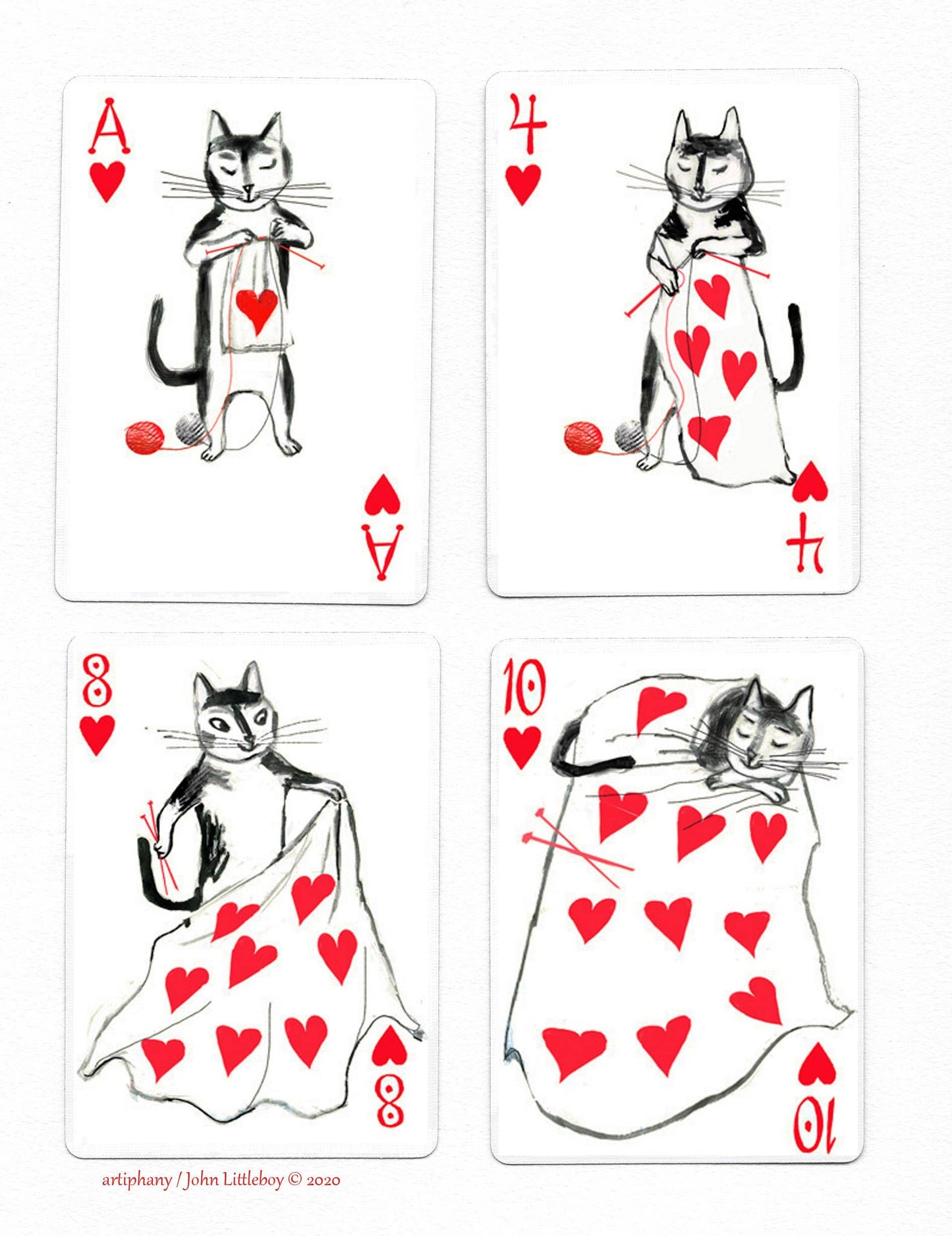 Artiphany - Kitten Club Playing Cards