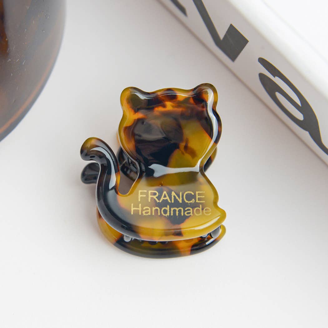 TheDivaSoap - Acetate Mini Cute Cat Hair Clip