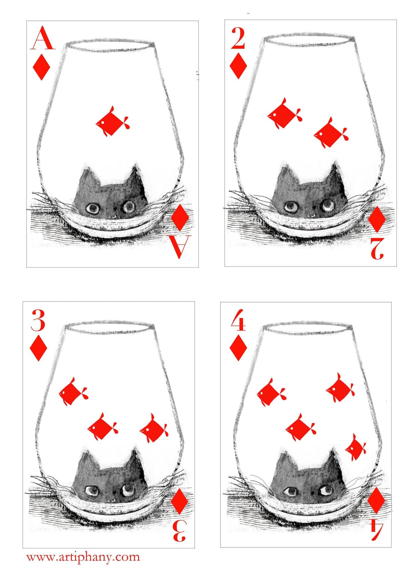 Artiphany - Kitten Club Playing Cards