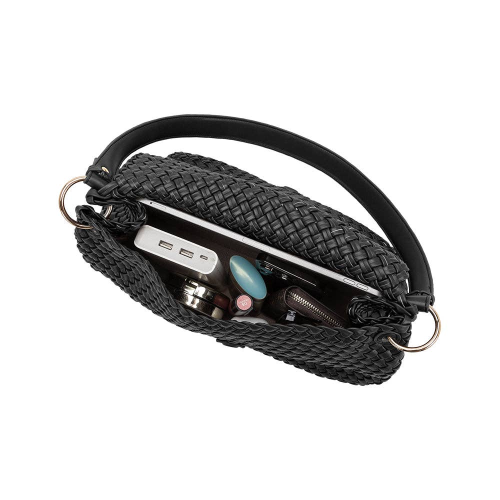 Melie Bianco - Natalia Espresso Recycled Vegan Bag