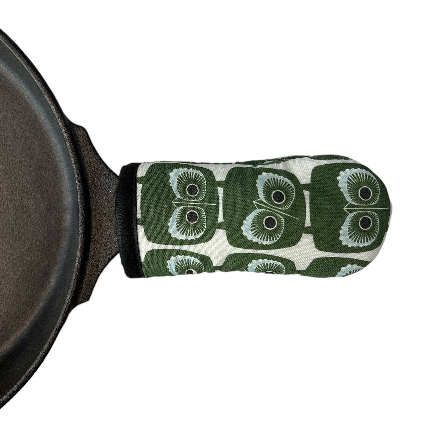 Collisionware - Green Owls Cast Iron Handle Mitt