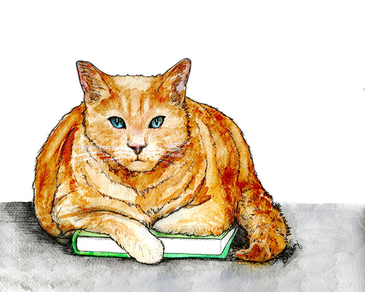 Critterwit and Company - My Book Cat Card