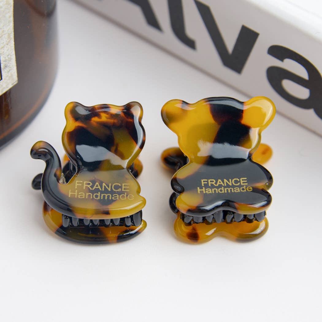 TheDivaSoap - Acetate Mini Cute Cat Hair Clip