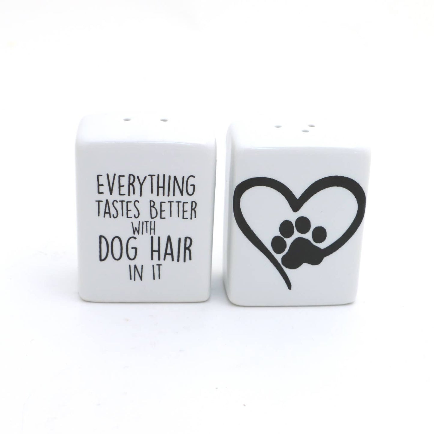 Lenny Mud - Dog Hair Salt and Pepper Set