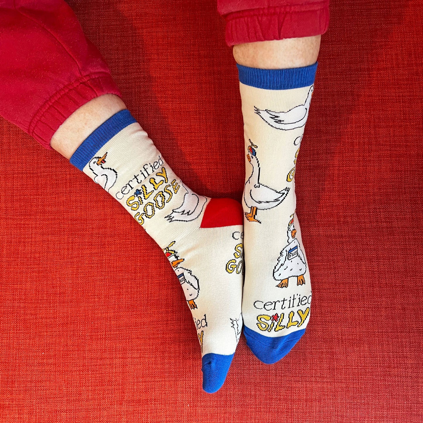 Sock It Up - Silly Goose |Men's Cotton Crew Socks