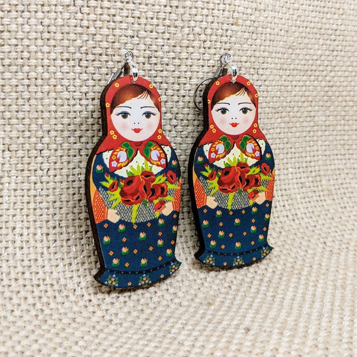 Iamsonotcool - Russian Doll Earrings