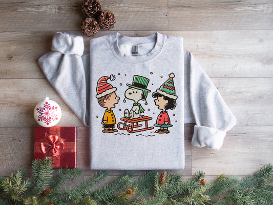 Broke Babes Wholesale - Vintage Peanuts Christmas Sweatshirt