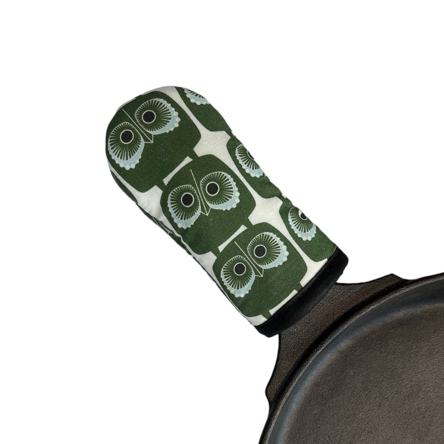 Collisionware - Green Owls Cast Iron Handle Mitt
