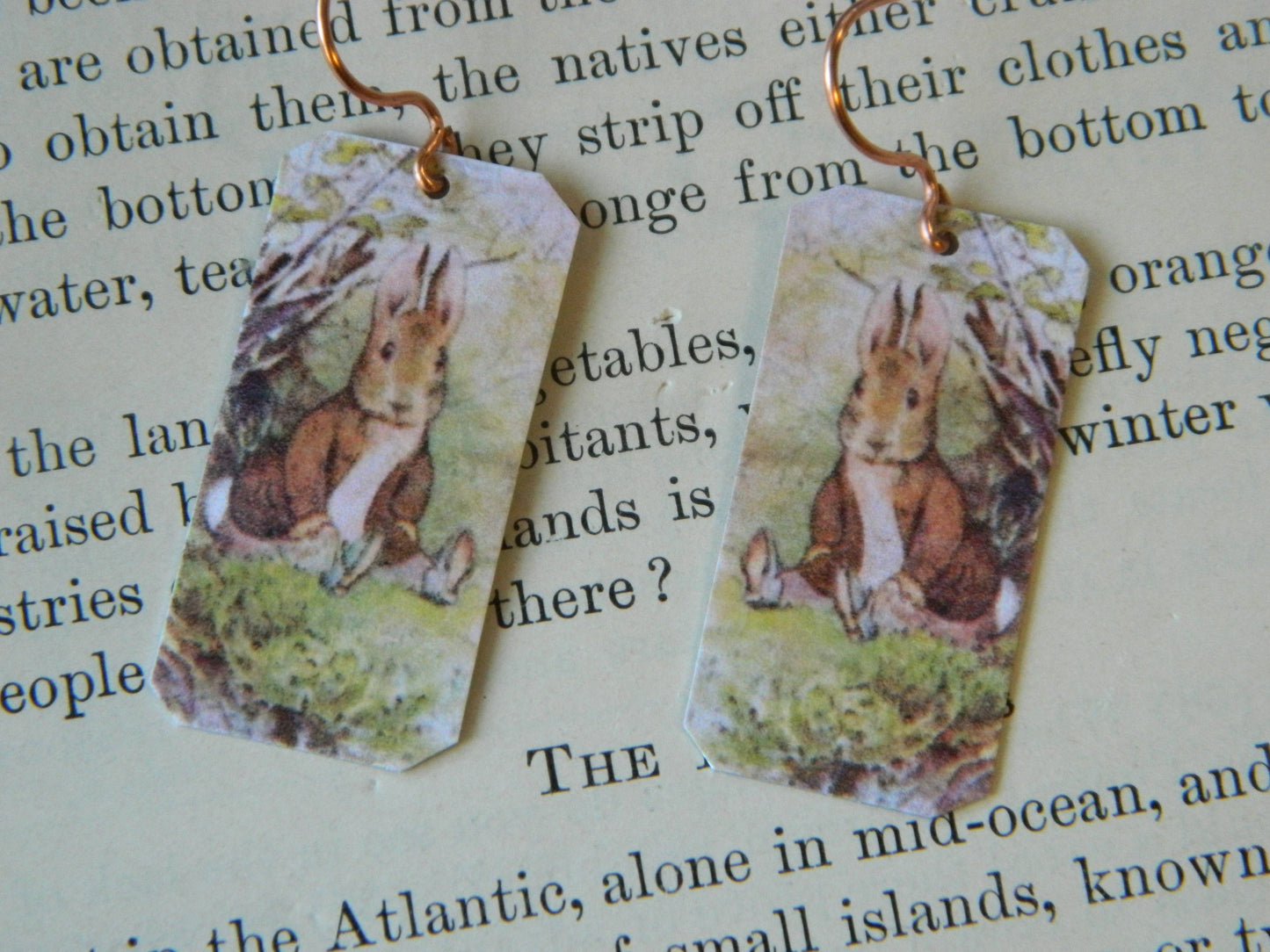 Sarah Collins Studio - Earrings Beatrix Potter Benjamin Bunny