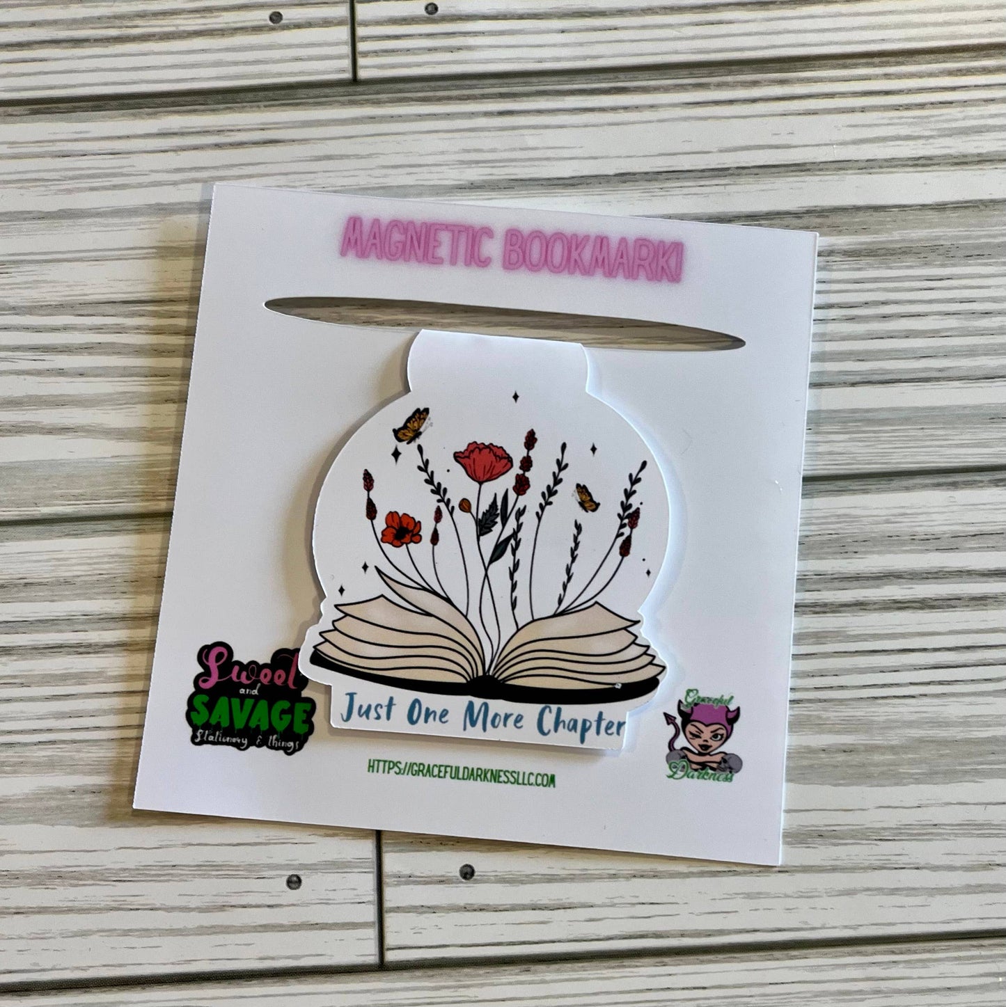 Graceful Darkness, LLC - One More Chapter, Magnetic Bookmark