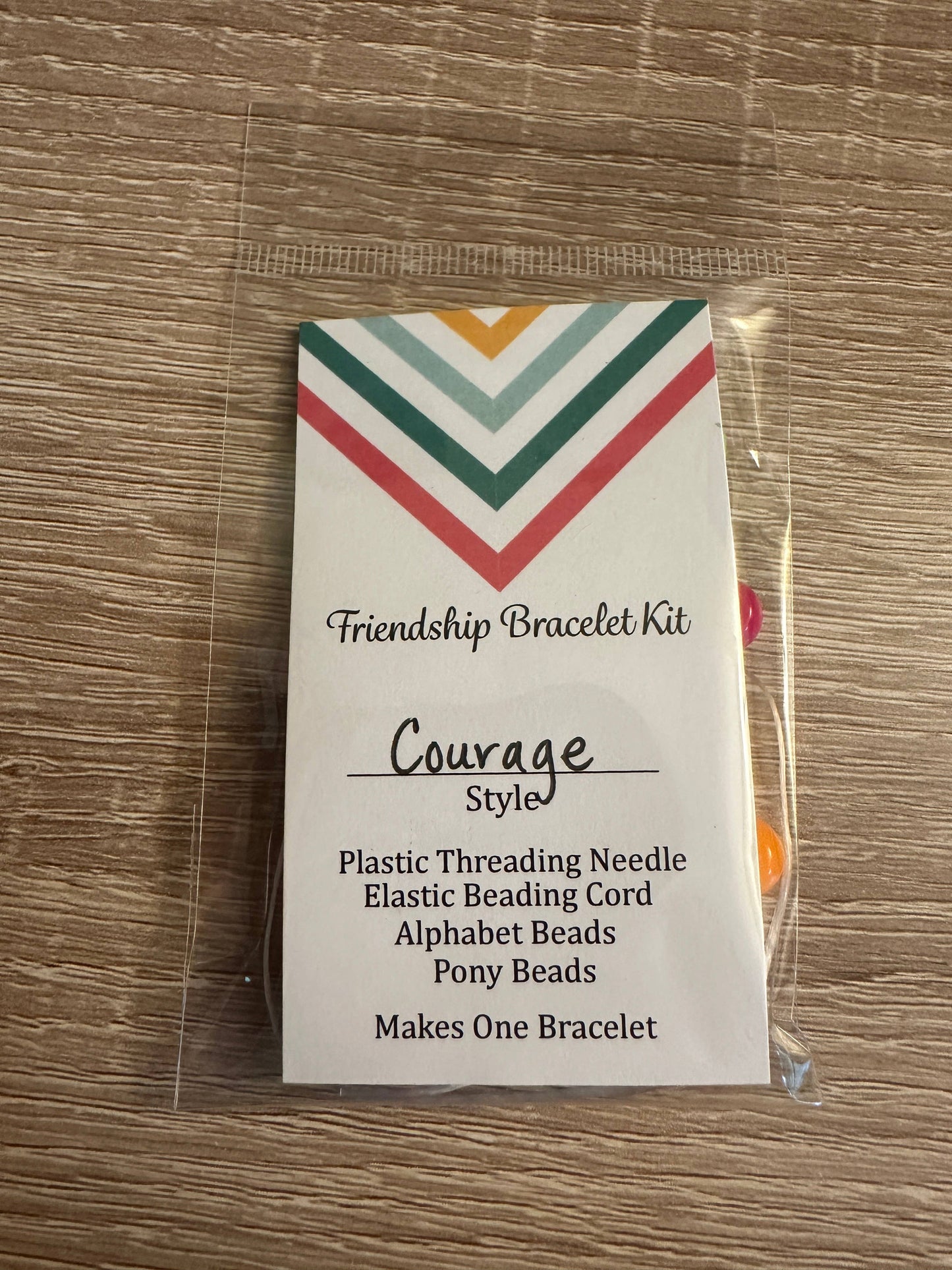 Scribble & Scroll - Friendship Beaded Bracelet Kit - Courage