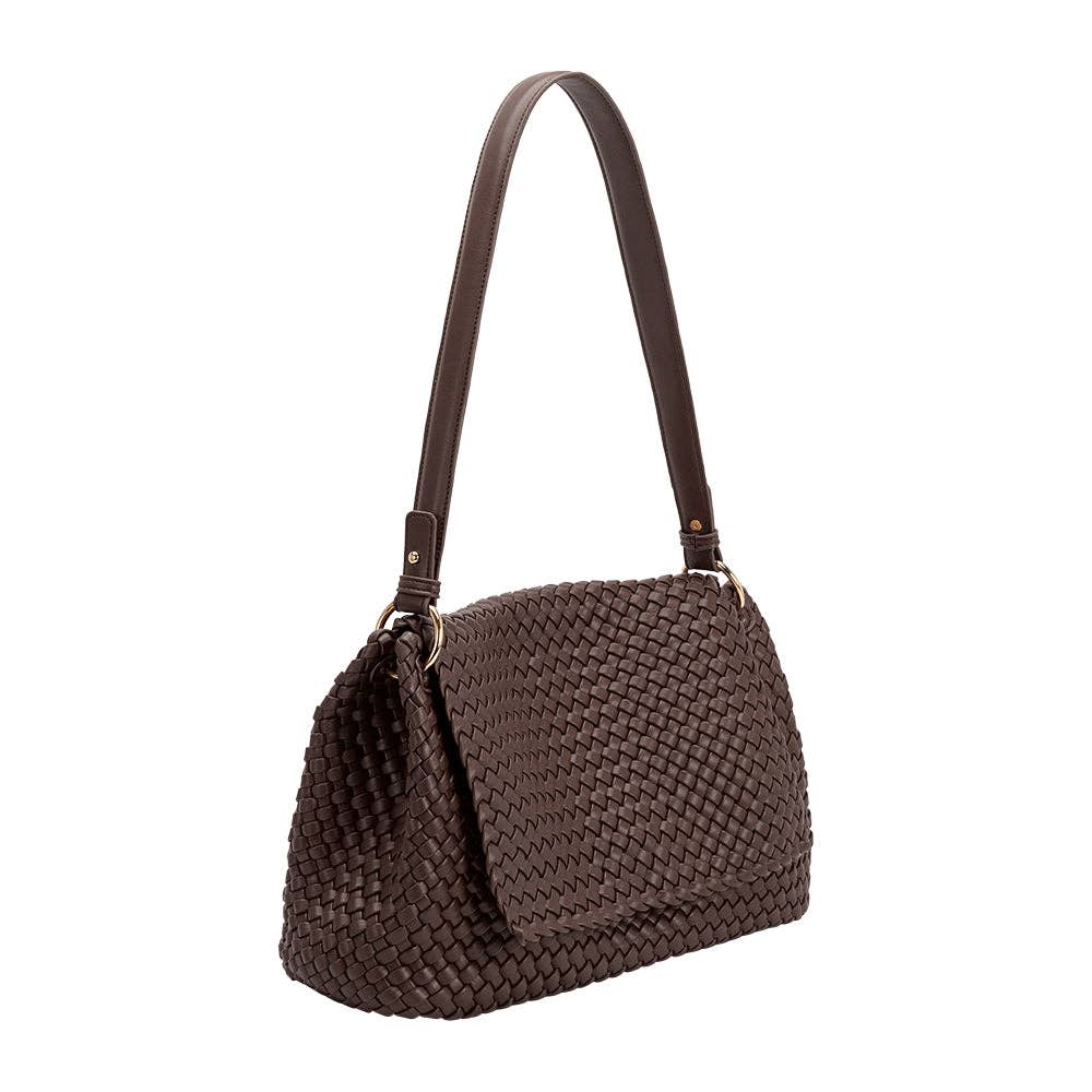 Melie Bianco - Natalia Espresso Recycled Vegan Bag