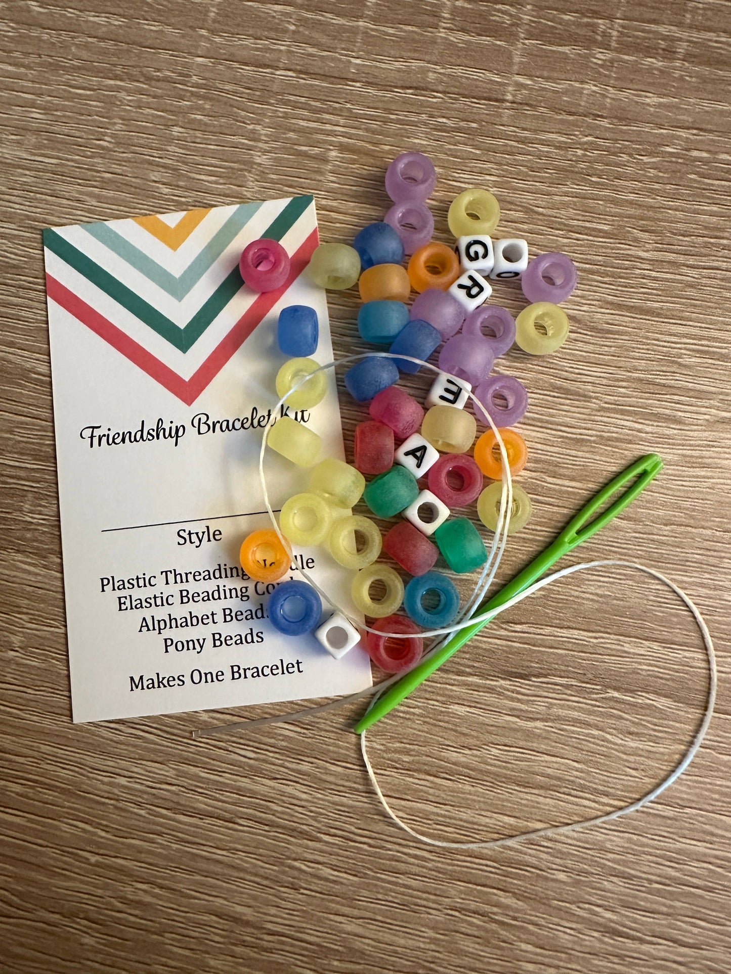 Scribble & Scroll - Friendship Beaded Bracelet Kit - Courage