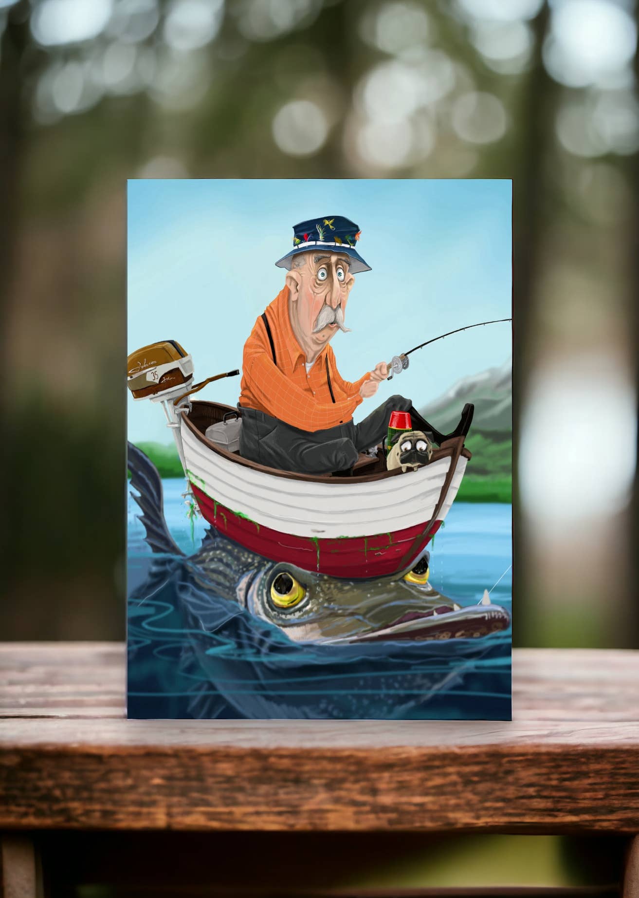 Mark Ludy Art Books & Games - Big Fish Greeting Card