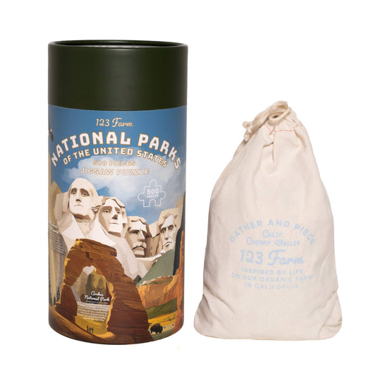 123 Farm - National Parks Puzzle – 500 Pc Tube with Illustrations