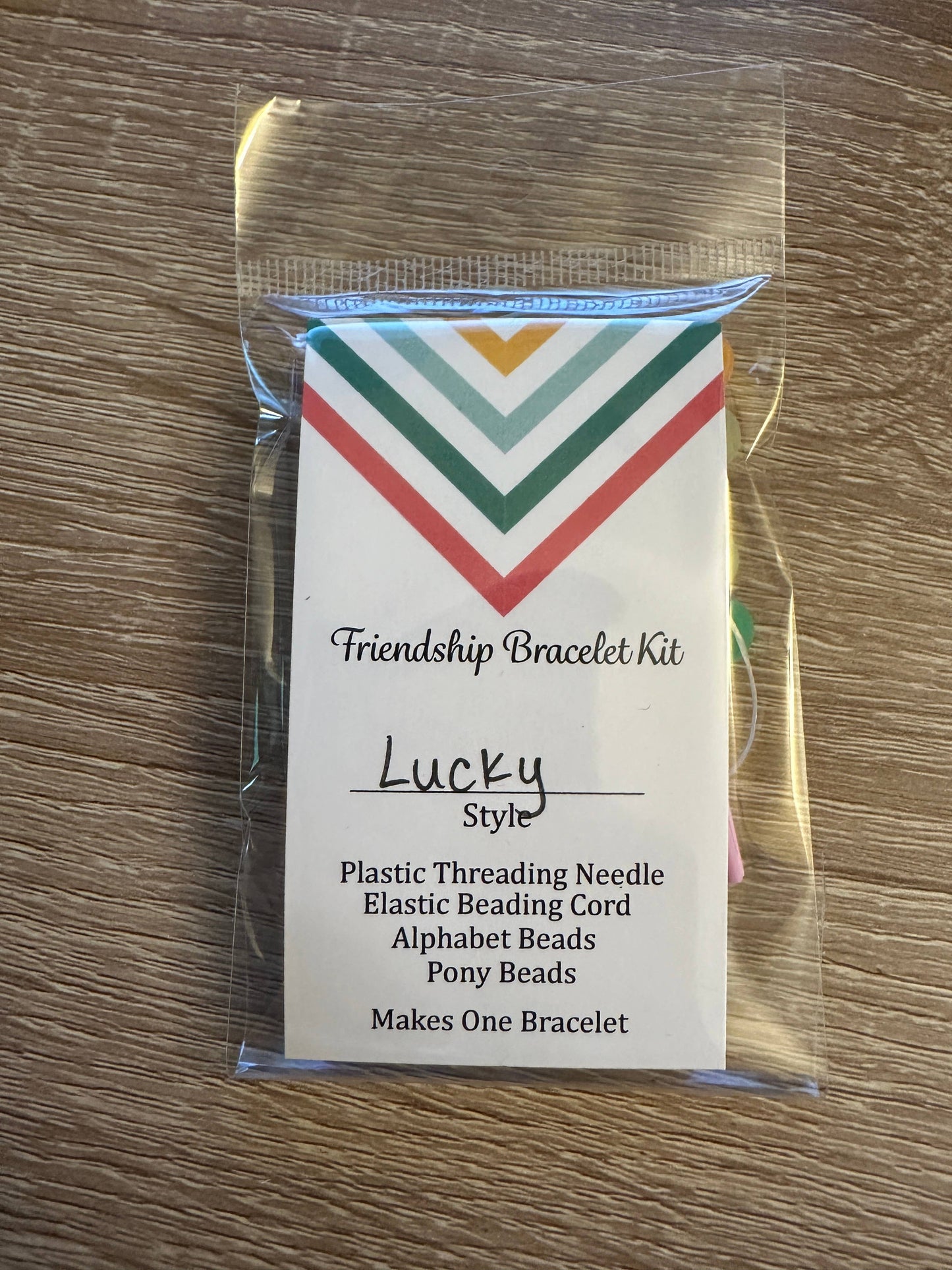 Scribble & Scroll - Friendship Beaded Bracelet Kit - Lucky