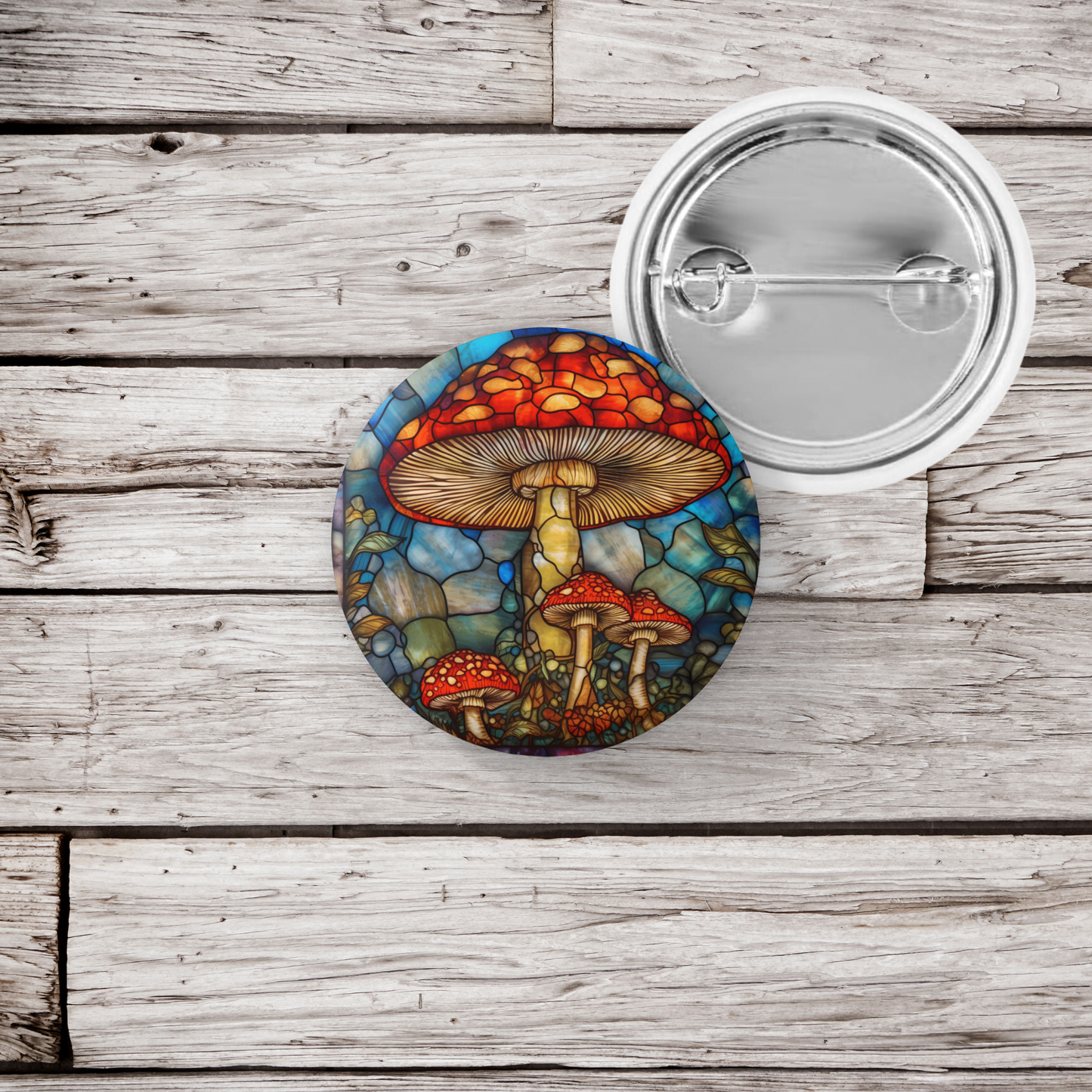 NatureCuts - Mushroom Pin Button