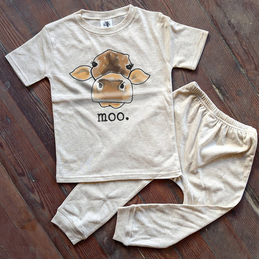 Barefoot Baby - "Moo" Cow Farm Sleep N Play Set