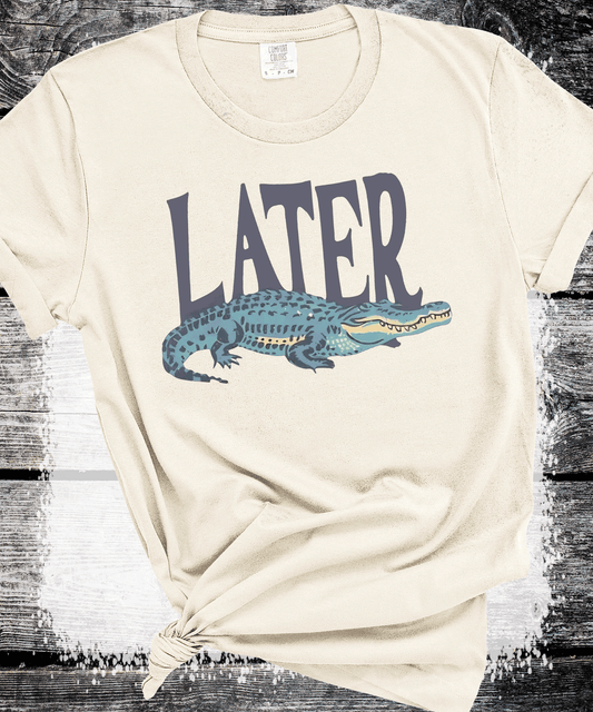 A Blessed Texas Mess Boutique - Later Gator Vintage 90s Tee Graphic
