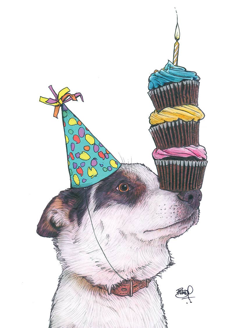 Shawn Braley Illustration - Balanced Birthday Card
