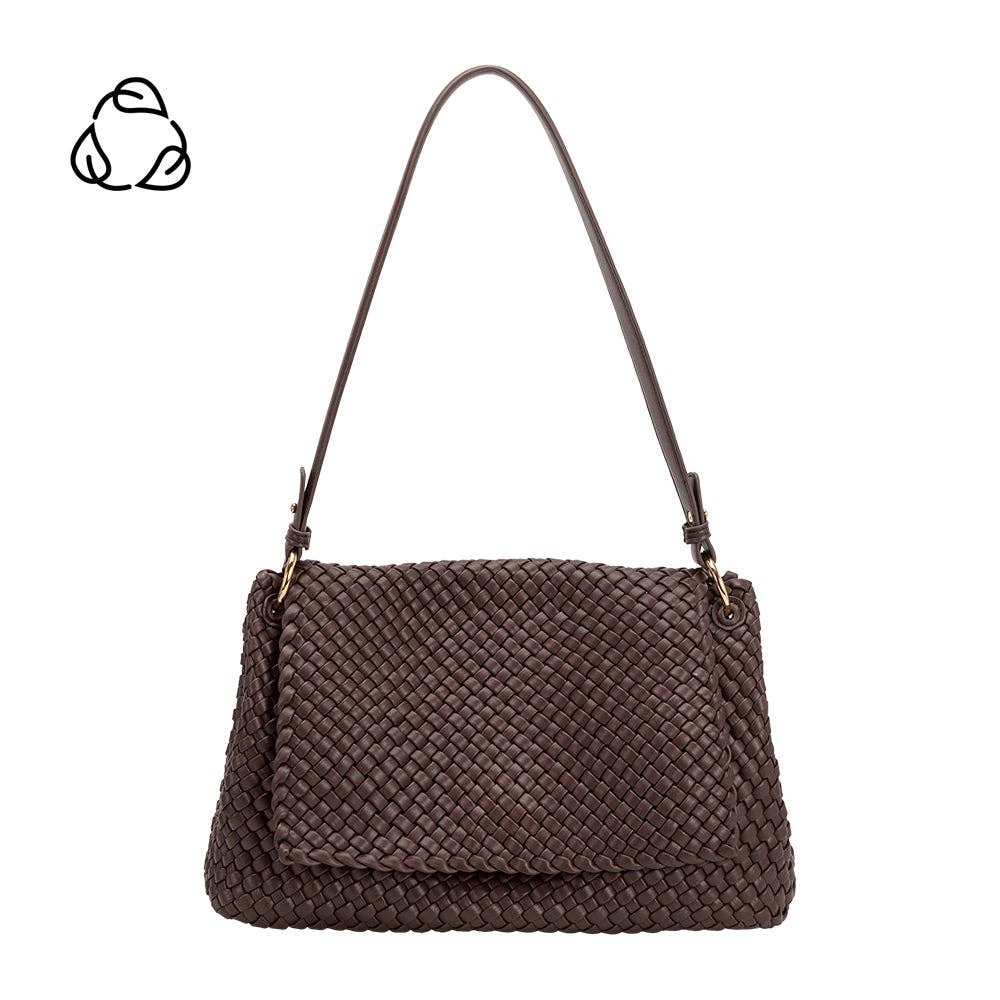 Melie Bianco - Natalia Espresso Recycled Vegan Bag