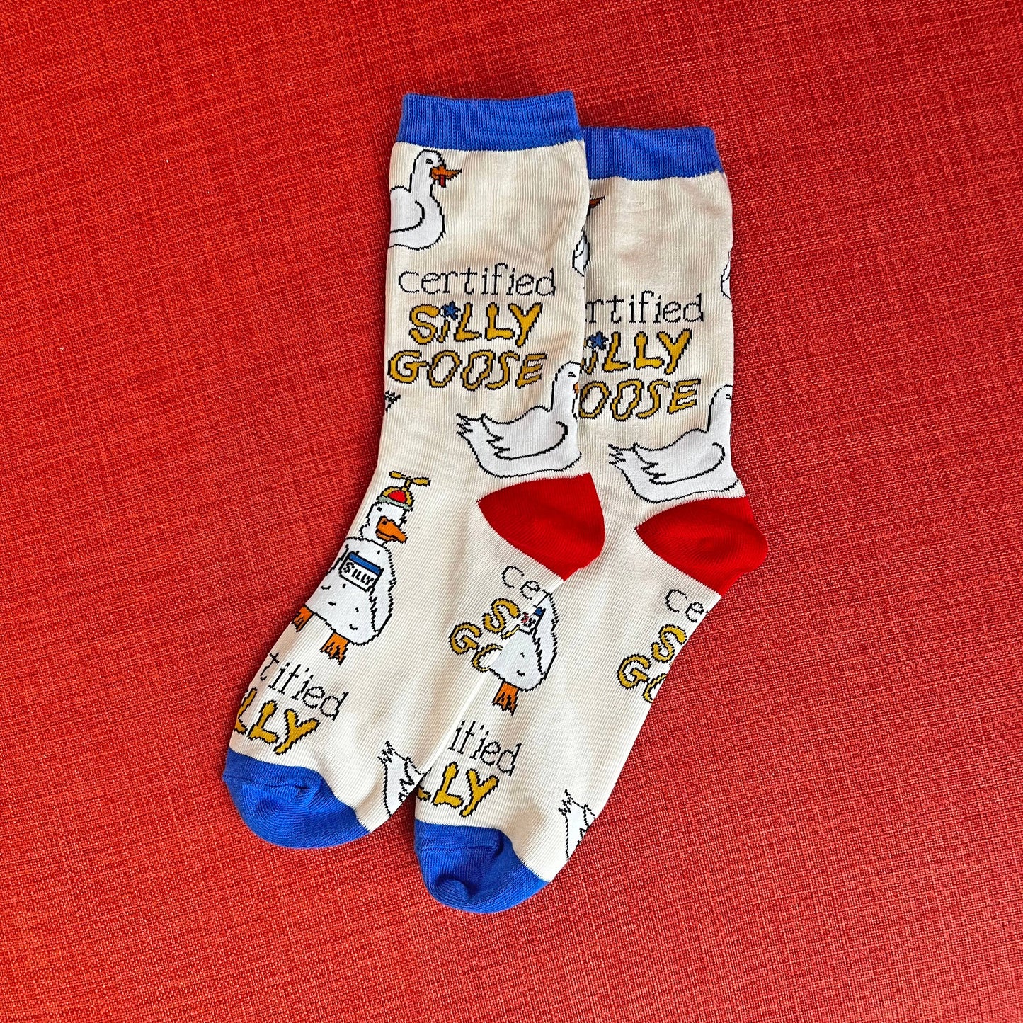 Sock It Up - Silly Goose |Men's Cotton Crew Socks
