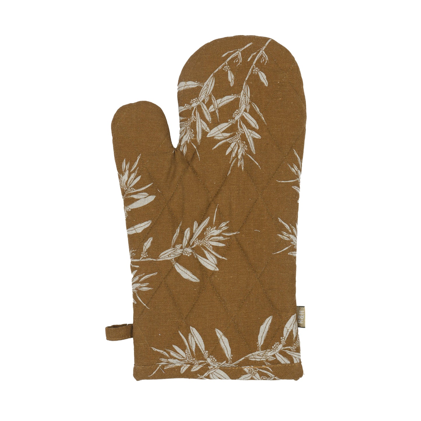 Raine & Humble - Oven Gloves Olives Mustard