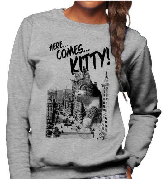 Boredwalk - Here Comes Kitty Unisex Sweatshirt