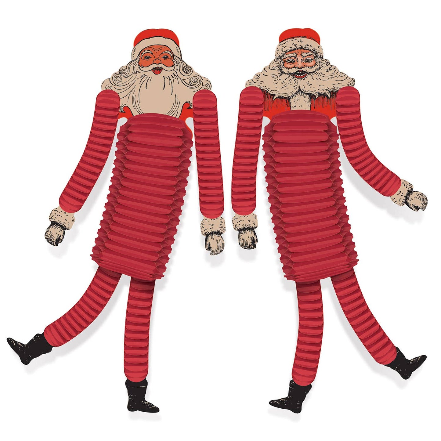 Beistle - Vintage Christmas Santa Tissue Dancers
